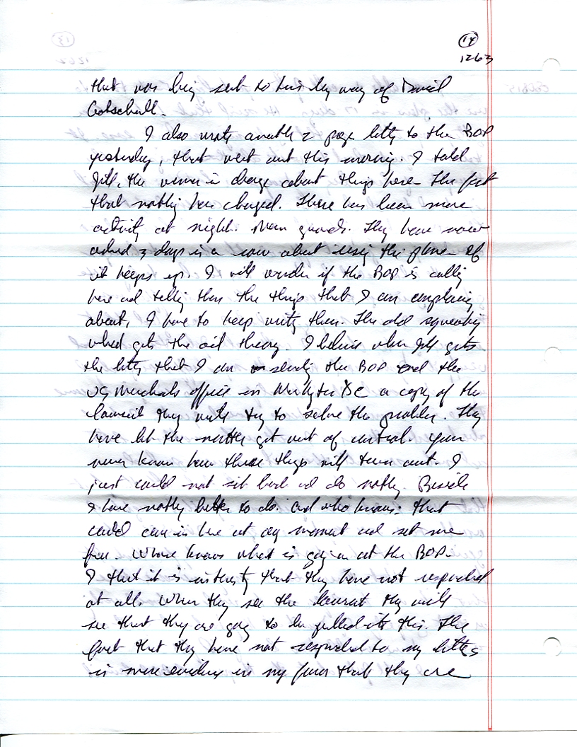 Dr John WorldPeace 2008 Prison Journal